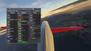 Meet Liam: Screenshot of MSFS 2024 from top of plane in flight